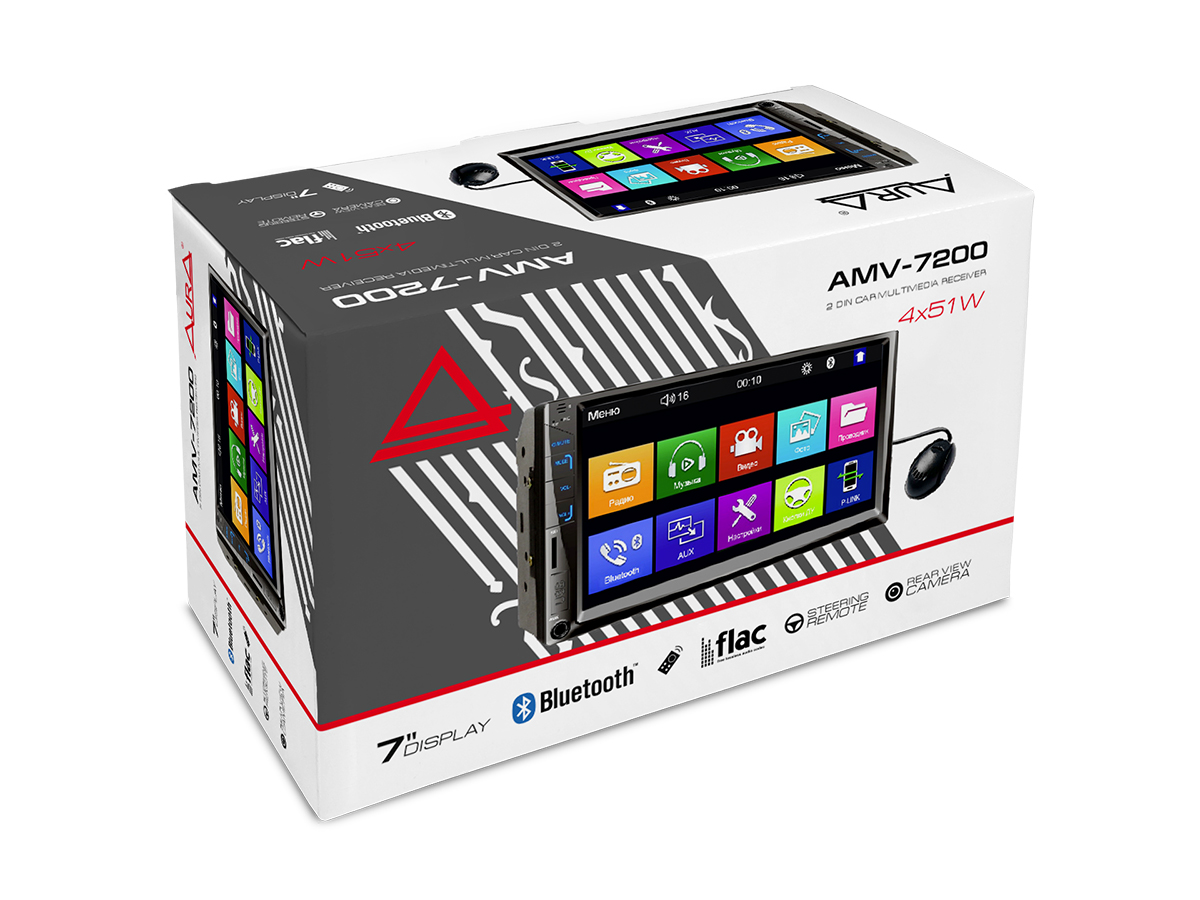 Головное устройство 2DIN AurA AMV-7200