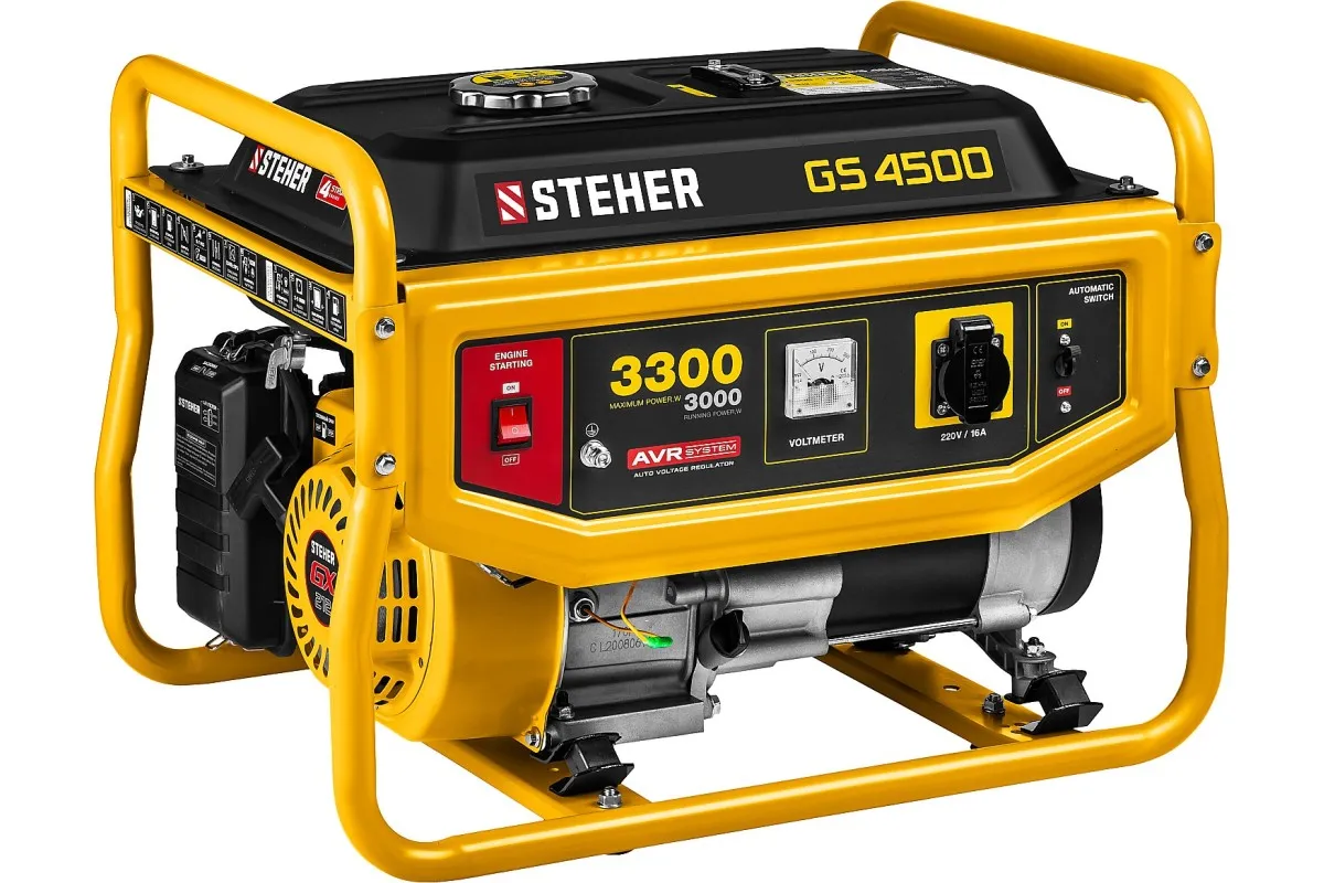 Генератор бензиновый STEHER 3300Вт GS-4500
